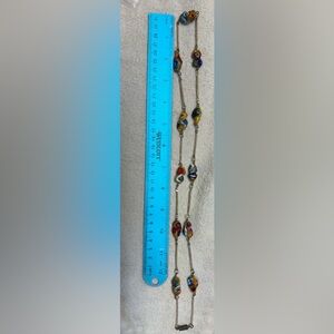 Colorful Beaded Chain Necklace